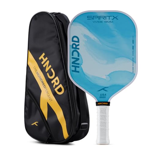 Image of Hundred Spirit X Flow Blast - Pickleball Paddle | 13mm Core | Wide Body Power Paddle | Enhanced Sweet Spot | Ideal for Beginners & Intermediate Players | Free Paddle Bag