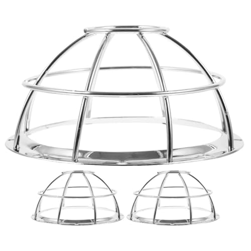 TOVINANNA Protezione per Sprinkler Antincendio in Acciaio Inossidabile 3 Pezzi Copertura in Metallo per Testina Irrigatore Protezione Rilevatore Fumi per Uffici e Ambienti Residenziali