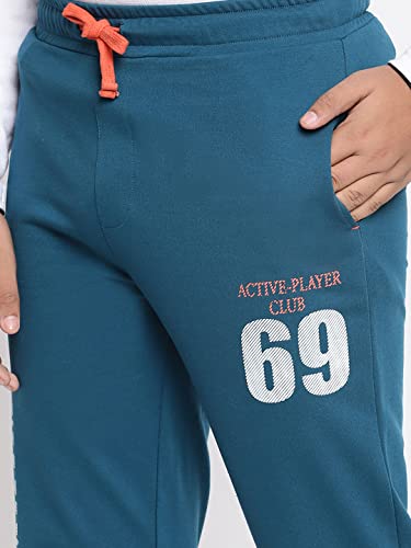 Image of Li'l Tomatoes Boys Drawstring Regular Fit Printed Cotton Trackpant Black