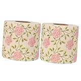 ZUNOXAZ 2 Rollos Papel Higiénico con Estampado Floral de Bambú Natural Suave y Resistente Decorativos para Baño Cocina y Oficina Toallas de Mano Creativas y Ecológicas