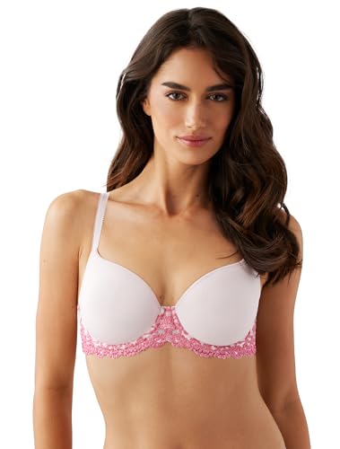 Image of Wacoal Womens Embrace Lace Lightly Padded Underwire Mid Coverage T-Shirt Bra, 853191