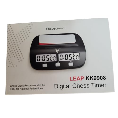 Minuteur d'échecs numérique LEAP bleu homologué pour tournois - 5