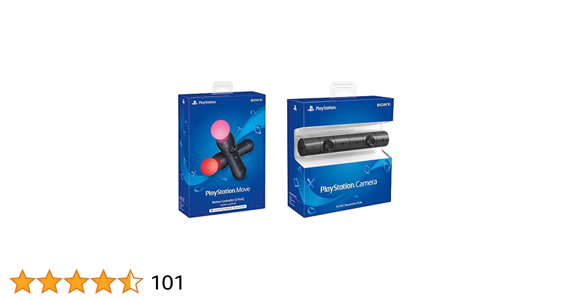 Sony PlayStation VR PSVR Camera and 2 Pack Move Motion