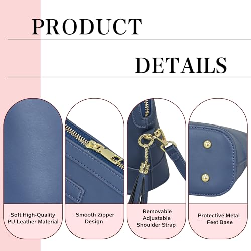 Crossbody Bags for Women PU Leather Shoulder Bag with Detachable Adjustable Strap Satchel Bags Women's Handbags Purses4