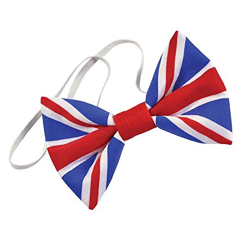 Bristol Novelty BA2890 - Pajarita de tela con la bandera del Reino Unido, para hombre, talla única