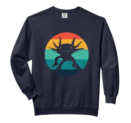 Axolotl Animal Funny Retro Comfort Colors Adult Sweatshirt