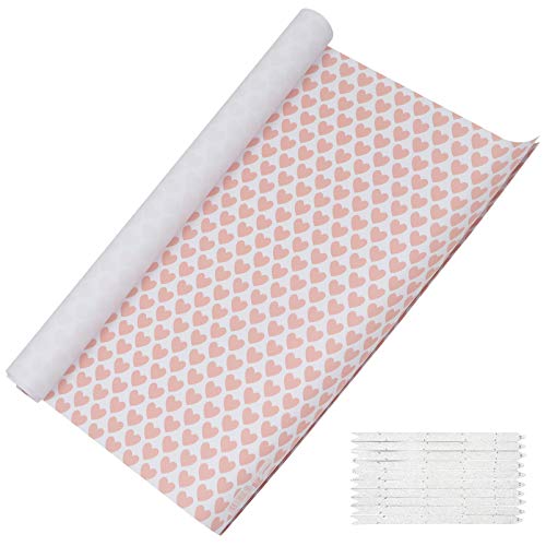Conjunto de folhas de papel KesYOO para presente de coração, 10 peças, faça-você-mesmo, embalagem de