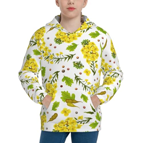 Tropical Hawaii Neon Palm Leav Hoodie Youth Hooded Sweatshirt 3D Digital Printed With Pockets Tops