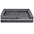 FEANDREA Dog Bed, Orthopedic Dog Sofa, Memory Foam Dog Mat, Removable Cover, Waterproof, Machine Washable, Anti-Slip, Raised Edges, 36 x 28 x 10 Inches, Dark Gray UPGW067G01
