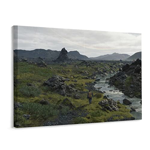 DEATH STRANDING fXEXgfBO A[gpl G G CeA J Ǐ LoX F򂹂Ȃ A[gpl 30*40cm  蕨 c A[g|X^[ ؘgt