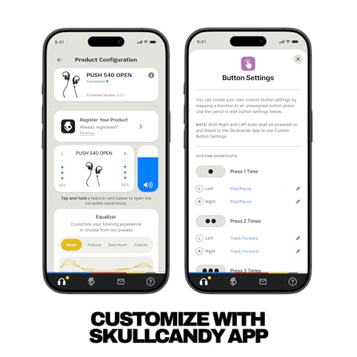 Skullcandy Push 540 Open Wireless Open-Ear Bluetooth Earbuds - Bone - image 4