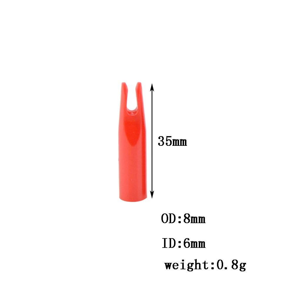 Paquete de 60 culatines para Flechas de Tiro con Arco Cola de Flecha de Plástico de Repuesto para Flechas de 6mm/7mm Culatines para Flechas de Tiro DIY