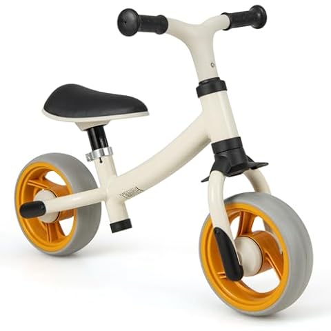 COSTWAY Baby Balance Bike with Adjustable Seat Cover