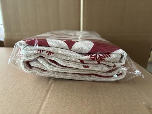 DIYDEC 4 Pack Christmas Pillow Covers, 18x18 Inch Linen Red & White Snowflake Throw Pillow Cases for Xmas Indoor & Outdoor Decorations - Image 14