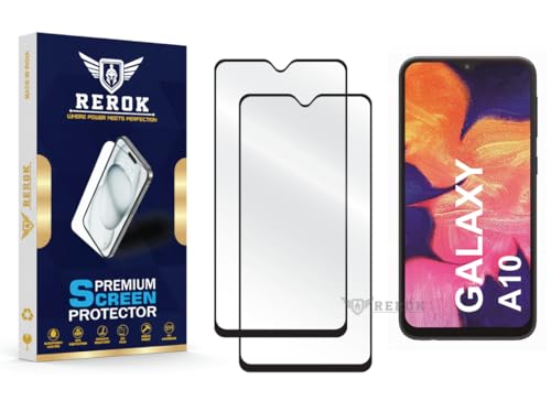Image of Gorilla Tempered Glass Screen Protector Compatible with Samsung Galaxy A10 [Pack of 2] | Edge-to-Edge, Bubble-Free, Case Friendly, Easy Installation Kit
