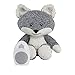 Peluche musicale battement du coeur Robin gris