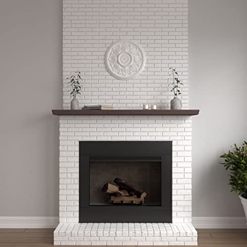 Image of Ekena Millwork CM18ED 18-Inch OD x 5 1 /2-Inch ID x 1 3 /4-Inch Edinburgh Ceiling Medallion, Primed