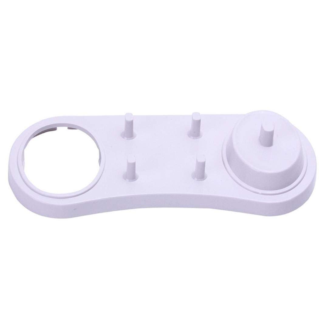 Zonfer White Electric Toothbrush Head Holder With Electric Toothbrush Stand For All Round Electric Toothbrushes