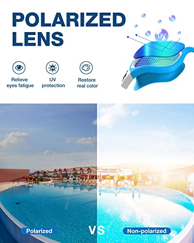 Image of ZIONOR Swim Goggles, Upgraded G1 Polarized Swimming Goggles Anti-Fog for Adult Men Women