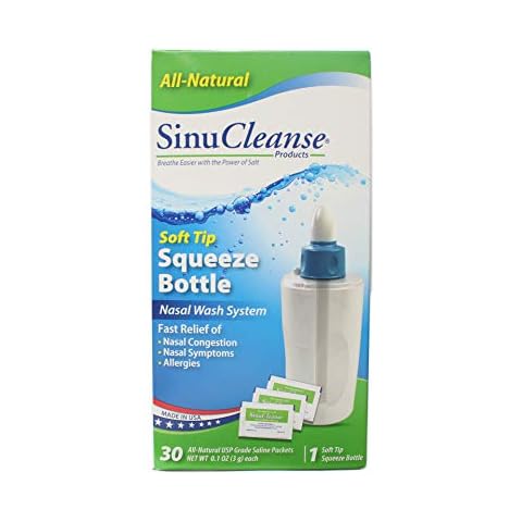 Sinu Cleanse Squeeze Nasal Wash Bottle Size: KIT Cover