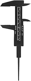 Paquímetro Preto 8cm Para Designer de Sobrancelha