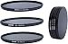 Produktbild Haida Slim Neutral Graufilterset 49mm - bestehend aus ND8x, ND64x, ND1000x, inkl. Stack Cap Filtercontainer und Cap