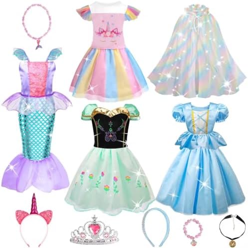 meland princess dress up trunk Amazon.com: Meland Princess Dress Up Trunk for Girls 3-8, 16PCS Princess Toys Set, Pretend Play Gift for Birthday, Christmas, Halloween : Clothing, Shoes & Jewelry