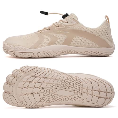 Image of WateLves Water Shoes Men Women Beach Barefoot Aqua Socks Breathable Wide Swim Outdoor Walking Anti Slip Pool Shoes for Hiking Kayaking Diving Surfing