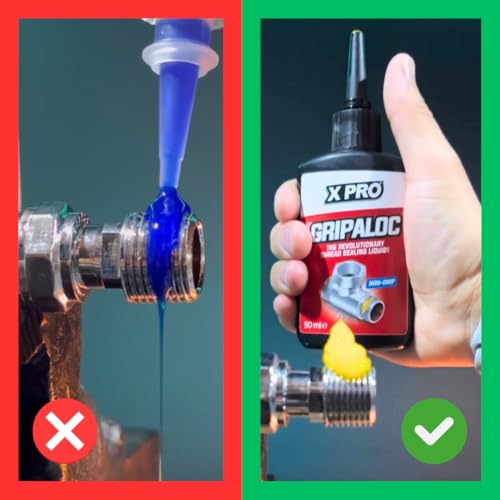 XPRO Gripaloc Liquid PTFE Thread Locker & Sealant - 50ml | The Revolutionary Thread Sealing Liquid, Non-Drip