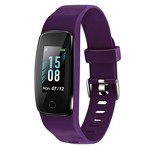 ETEKCITY Pulsera de Actividad Inteligente Impermeable IP68 con 14 Modos de Deporte, Pulsera Deporte con Puls�metro,Sue�o,Pod�metro para Mujer Hombre Mayores, Arterial Reloj para Android y iOS Violeta