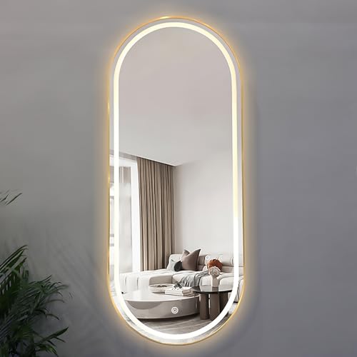 Miroir ovale DEL à intensité variable idéal pour cadeau de crémaillère - 2