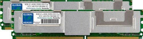 RAM DDR2 533MHz PC2-4200 ECC FBDIMM de 8GB para actualización de servidores antiguos