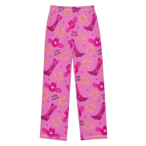 Cowgirl Concept Boys Pants Boys Athletic Pants Long Pant for Boywith Pockets Wide-Leg Size 6-14Y