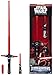 Spada laser Star Wars, Spada laser retrattile Risveglio della Forza da 81 cm Spada da ragazzo giocattolo interattivo con suono, Spada laser rossa elettronica Regalo A