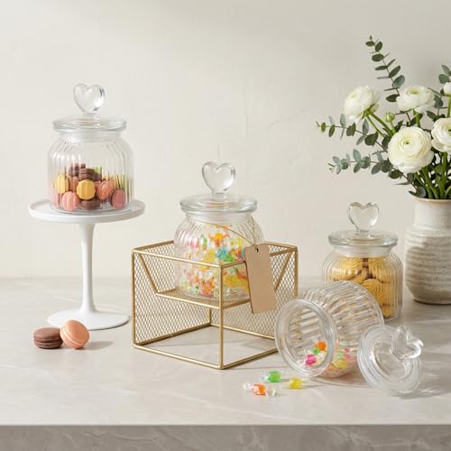 Tarros de cristal con forma de corazón para decorar tu mesa de cocina 6