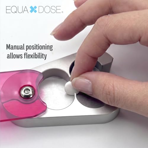 Image of EQUADOSE Pill Splitter with Premium and Durable Aluminum Blades, Pink | Safely and Cleanly Cuts Small and Large Tablets, Vitamins, and Pills, Tablet Divider for Accurate Medication Dosing