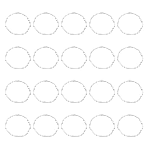Supports ouverts pour résine, pendentifs de cadre ouvert de cercle pour collier DIY