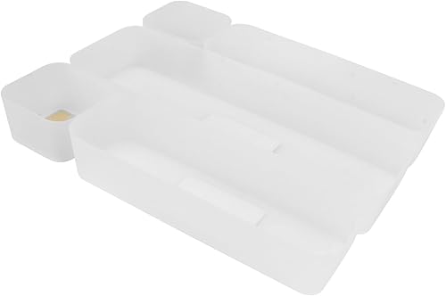 Miniatura 7 de STOBAZA Caja de clasificación de papelería 5 piezas Caja de cajón Palillo Tenedor Tenedor Tenedor Caja de almacenamiento