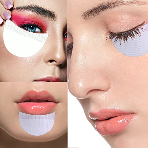 Tulobi 200 Pcs Eyeshadow Shields For Eye Makeup Eyeshadow Pads Professional Stencils Lint Free Under Eye Pads Under Patches Guards Prevent Makeup Residue #TOP3