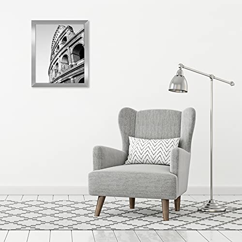 Americanflat 20x24 Picture Frame with Polished Plexiglass - Silver Picture Frame - Wide Photo Frames Made of Engineered Wood for Vertical or Horizontal Wall Display - Epic Collection - Silver by Americanflat - Image 4