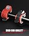 ZY-HUAN Mini Barbell Clips 1 inch I Multi-Size Adjustable Barbell Collar I 1 inch Barbell ClampsIQuick Release Weight Clips Pair of Locking for Dumbbell Bar (Brown+Black)