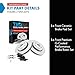 TRQ Front Brake Pad and Rotor Set Ceramic Drilled Slotted Coated Rotors Compatible with 2011-2016 Dodge Durango Grand Cherokee
