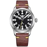 MyGUL Yelang, orologio al quarzo da uomo, movimento Luminos Ronda, 10 anni, batteria al litio, orologio da pilota WR100M, orologio militare zaffiro