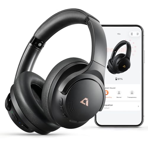 1Mii Y8+ Kabellose Bluetooth Kopfhörer, Hybrid Active Noise Cancelling, LDAC Hi-Res Audio,...