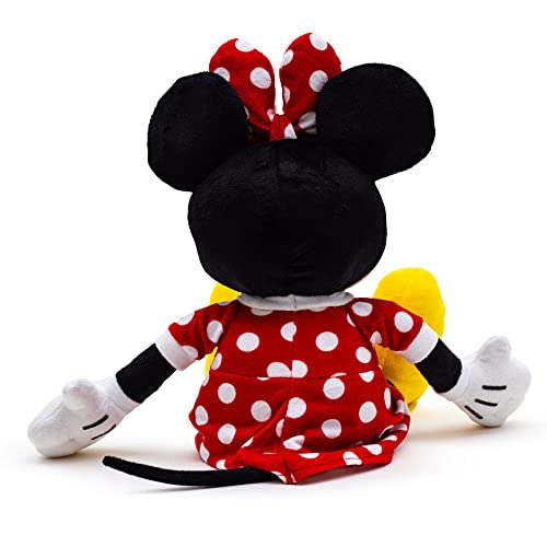Buckle-Down Brinquedo de pelúcia Disney Minnie Mouse com pose sentada sorridente