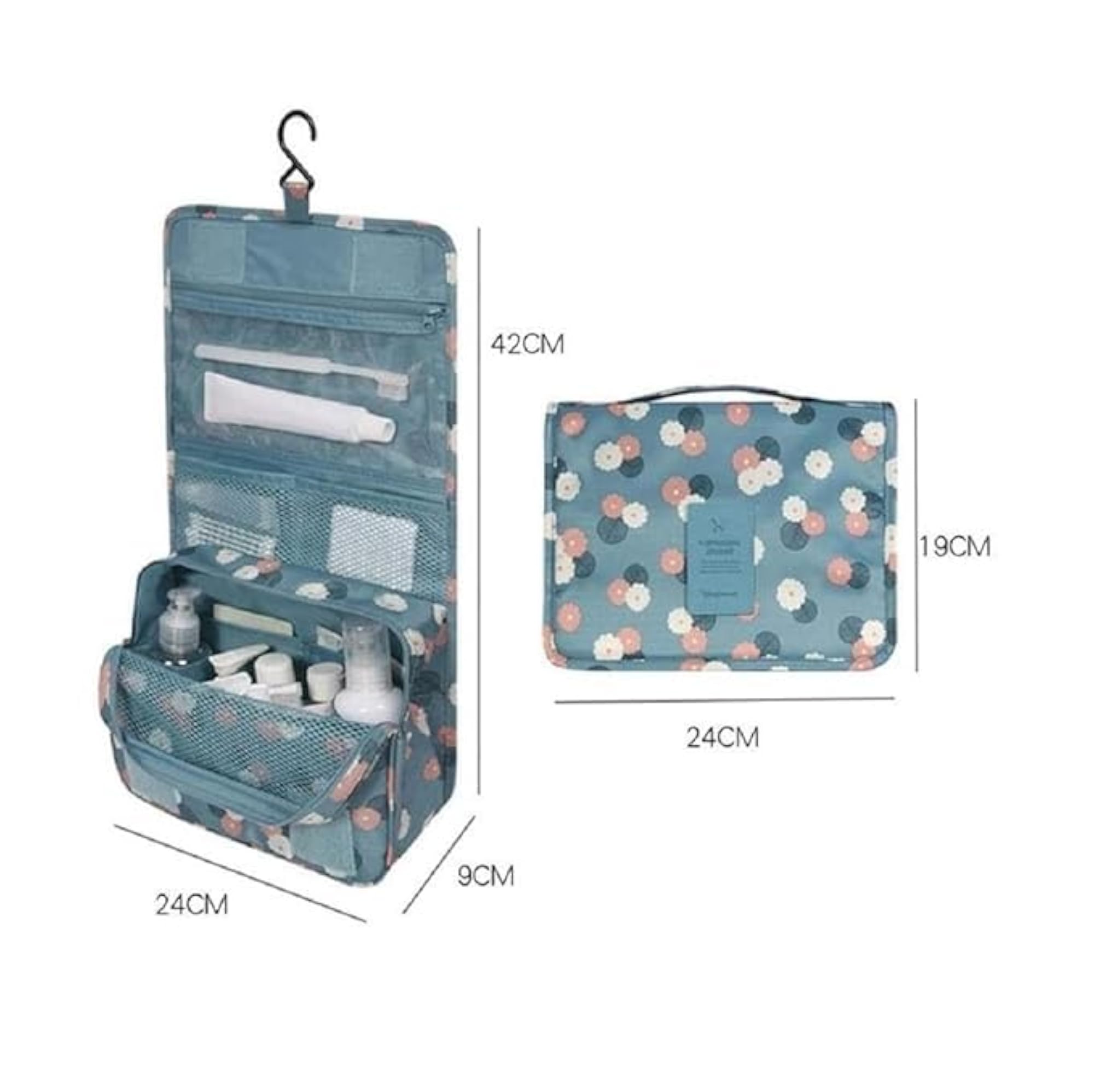 Hanging Cosmetics Toiletry Bag, Large Travel Organizer
