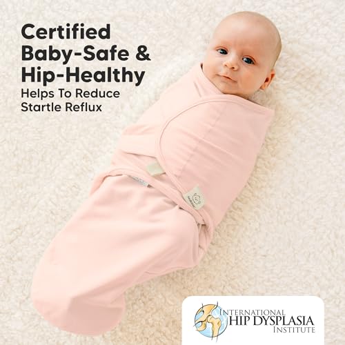 Image of Baby Swaddle Sleep Sacks with Zipper - 3-Pack Swaddles for Newborns 0-3 Months, Infant, Baby Girls, Boys, Soft & Durable Newborn Sleep Sack, Easy Diaper Change Swaddling Blanket (Angelic, OS)