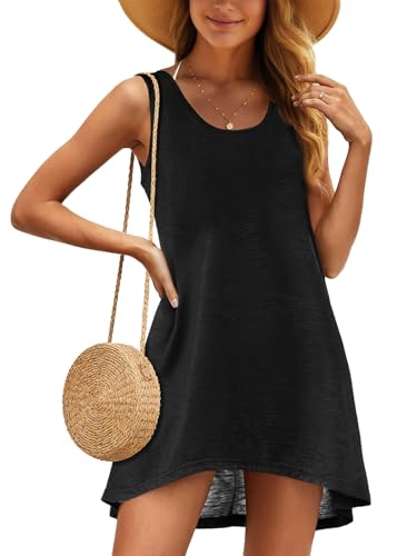 Image of Swimsuit Coverup for Women Bikini Sleeveless Beach Bathing Suit Cover Up