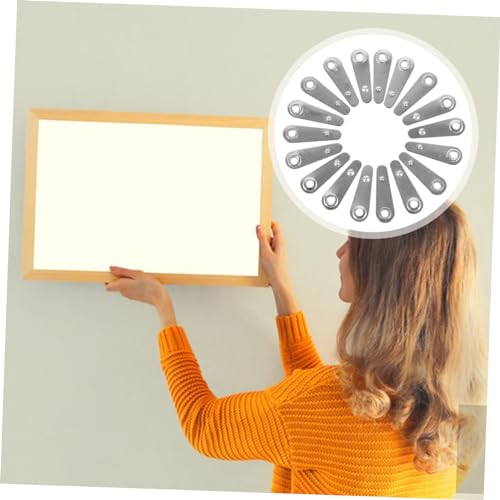 Image of Balacoo 5000pcs Metal Photo Frame Backing Clips Sturdy Frame Buckles for Hanging Pictures Easy to Install Photo Hardware Back Plate Fasteners