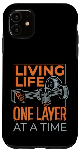 Living Life One Layer At A Time Funny 3D�v�����g�f�U�C�� �X�}�z�P�[�X iPhone 11 �p